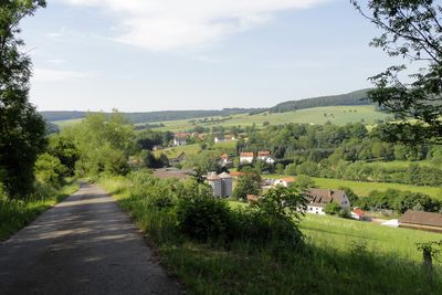 Blick auf Rengshausen im Knll